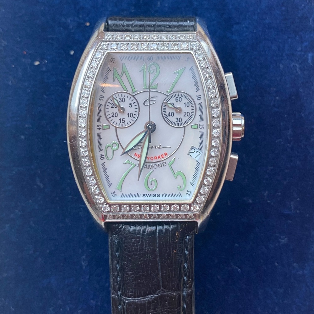 Elini Barokas Diamond Bezel watch